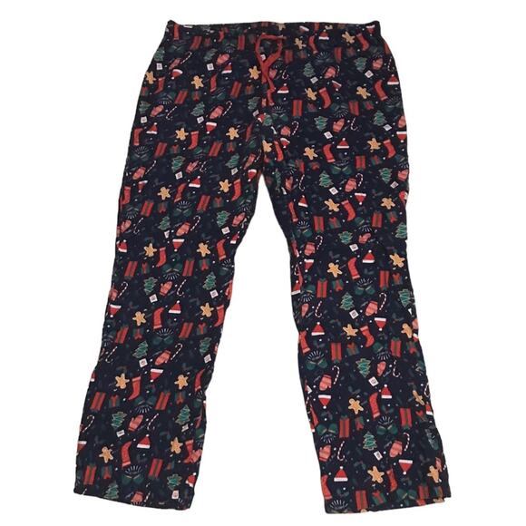 Old Navy Blue Christmas flannel Pajama pants Size XL - Picture 1 of 7